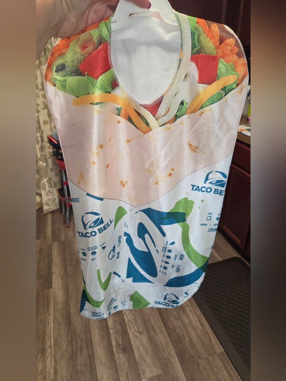 Taco Bell 7-Layer Burrito baby costume 3/6m #tacocore #funny